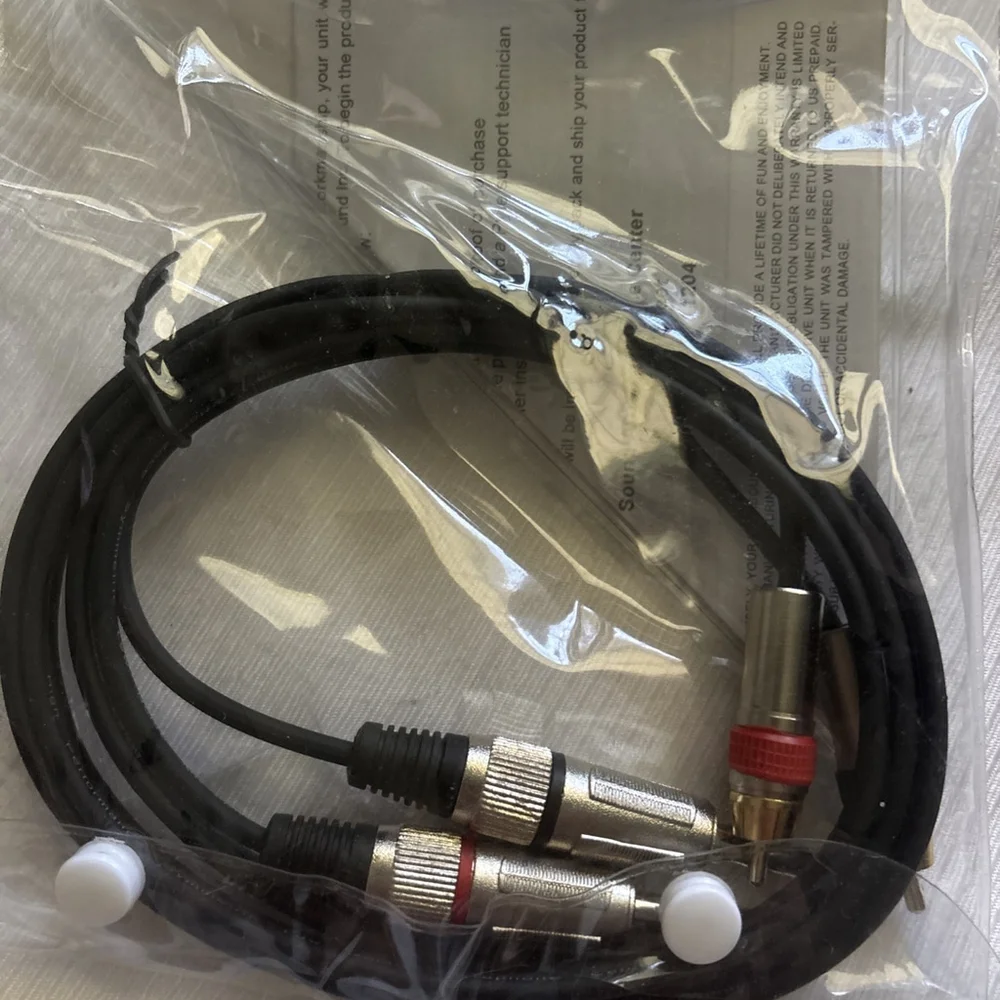 NWT Pyle Audio Link Cable 1/4’’ To RCA MALE 5 Ft. Long